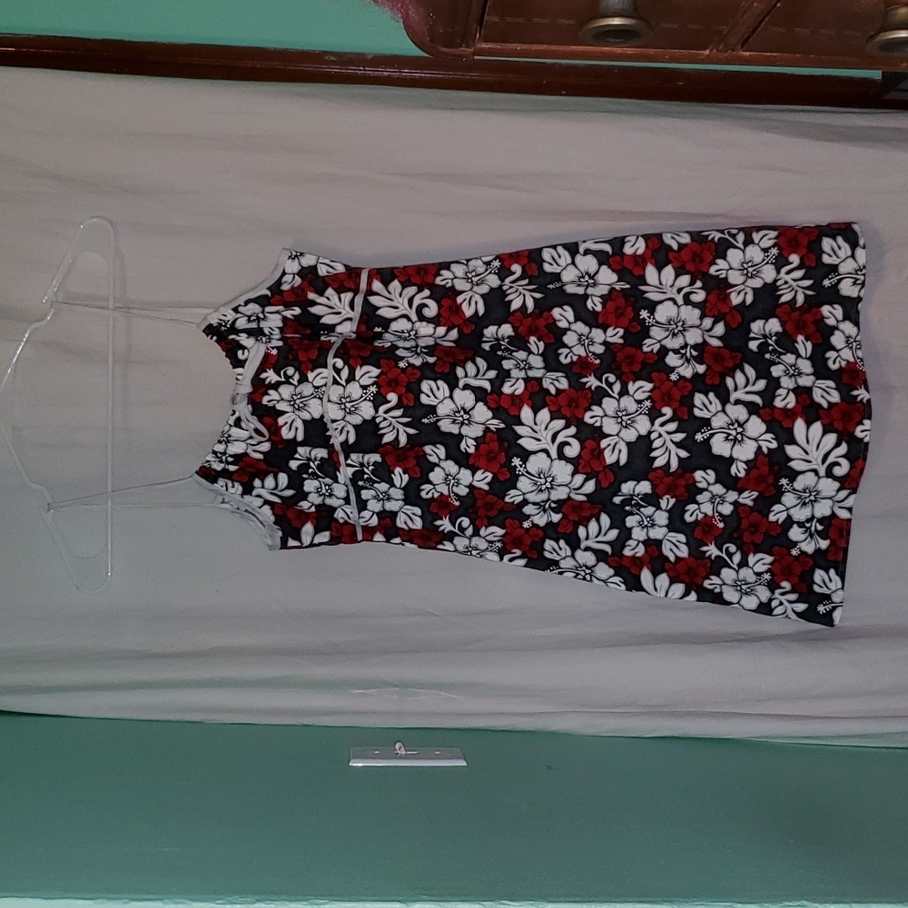 Vintage 90s y2k floral Hawaiian summer dress